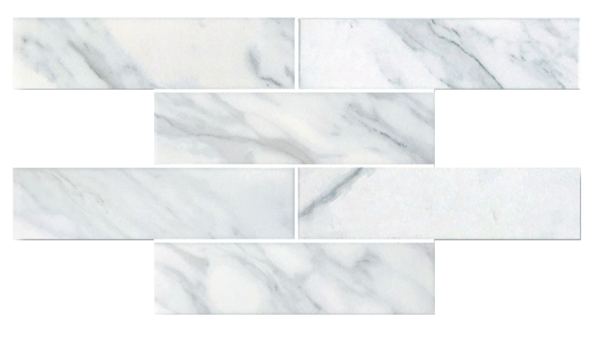 Carrara White Matte - PMB82223 - Porcelain Mosaic